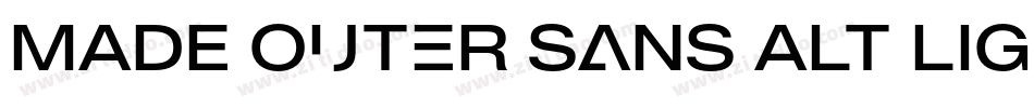 MADE Outer Sans Alt Light PERSONAL USE字体转换